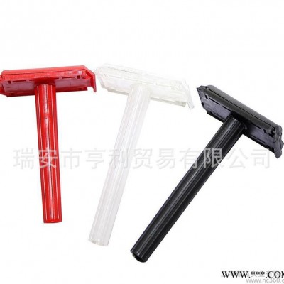 ** 男女通用塑料手柄手動(dòng)刮胡剃須刀10件起定可更改顏色