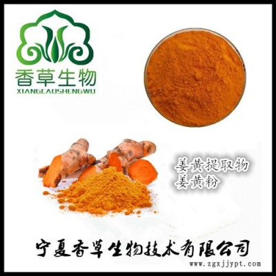 香草生物供應 姜黃提取物 姜黃素95% 著色劑 姜黃粉