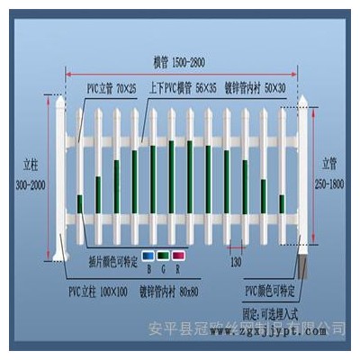冠歐 PVC小區圍欄PVC花園護欄 PVC公園護欄 、PVC草坪護欄 PVC綠化帶圍欄 PVC庭院護欄 PVC圍欄