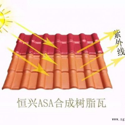 **】恒興牌ASA樹(shù)脂瓦 高品質(zhì)合成樹(shù)脂瓦 別墅琉璃瓦防腐耐酸塑料瓦
