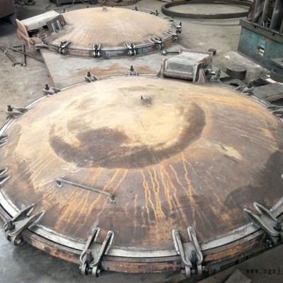 廢舊輪胎裂解爐齒圈，廢舊輪胎裂解設備爐門大開門，煉油設備齒圈配件