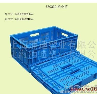 供應周轉箱 物流箱 塑料周轉箱 新7號平折式周轉箱 上海塑料箱專業產生 塑料制品 塑料箱 折疊箱