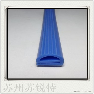 藍色硅膠E型密實耐高溫蒸箱烤箱密封條