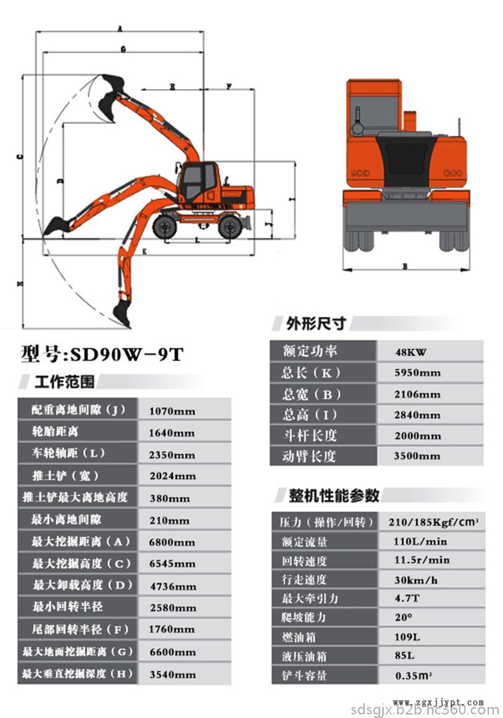 輪式挖掘機