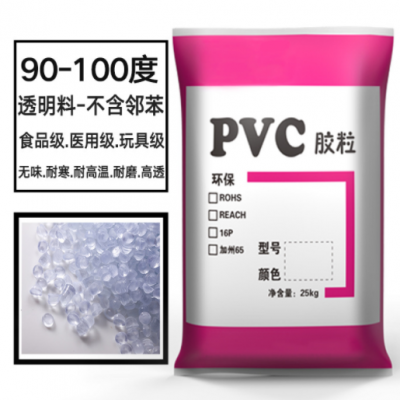 現貨硬質pvc顆粒 食品級高透明pvc原料流動光澤塑料 耐磨高溫底溫