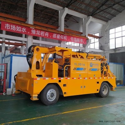 混凝土濕噴臺車 隧道液壓濕噴機 豫龍橋隧車載式機械手3016工程濕噴臺車