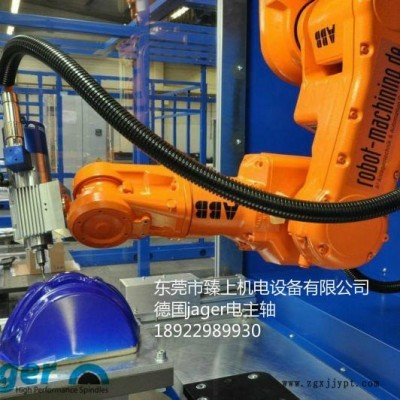 工業機器人機械手集成應用電主軸 機器人雕銑雕刻加工 打磨去毛刺拋光高頻電主軸德國jager高速電主軸